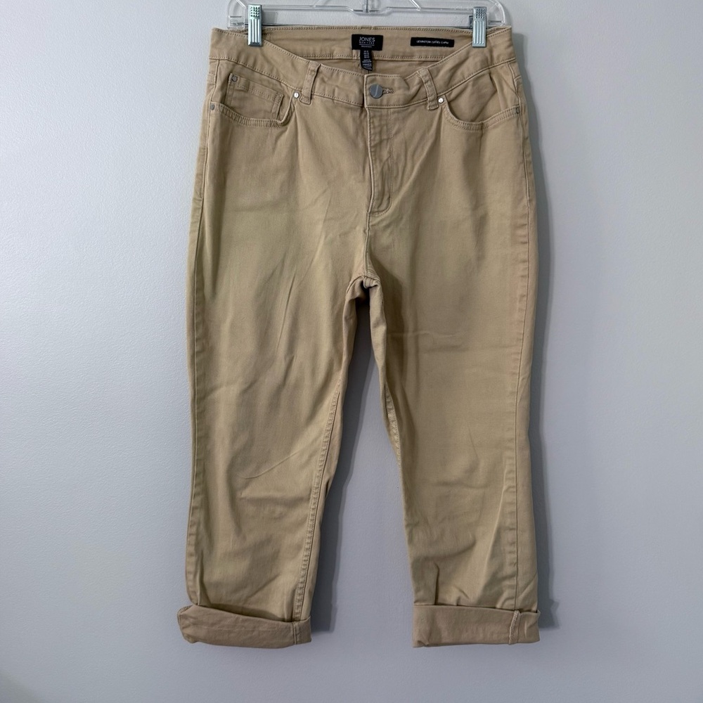 Jones New York Lexington Cuffed Capri Tan Pants - Size 12